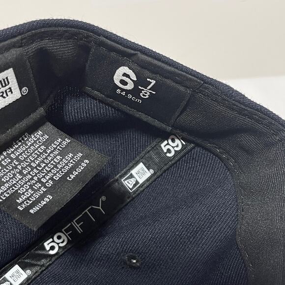 Houston Astros Baseball Hat New Era 59Fifty Navy Blue Fitted 6 7/8 On Field MLB - Picture 3 of 8